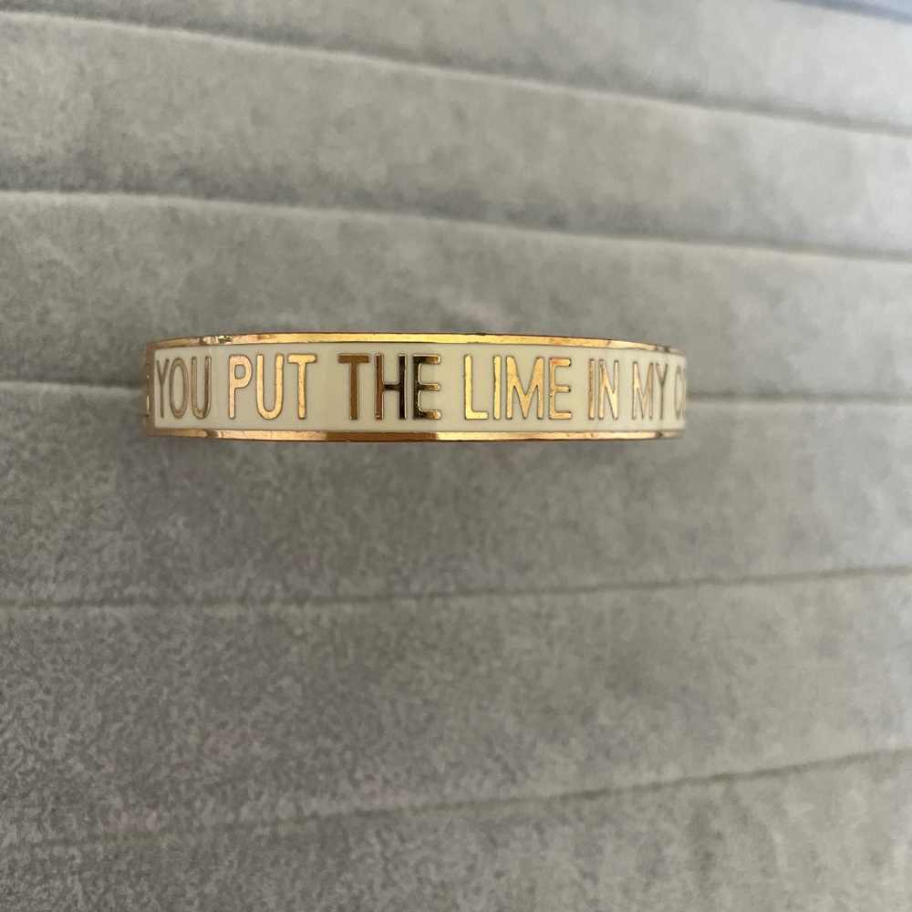 Kate Spade 🌴🥥 “you put the lime in my coconut” hinged bangle bracelet